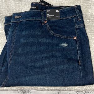 BRAND NEW*** size 18S EXPRESS High Rise mom jean